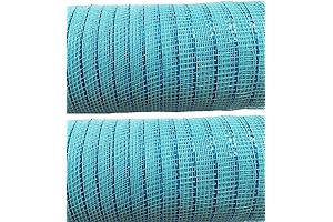 Mesmerizing Teal Mesh Ribbon in Generous 30-Foot Rolls