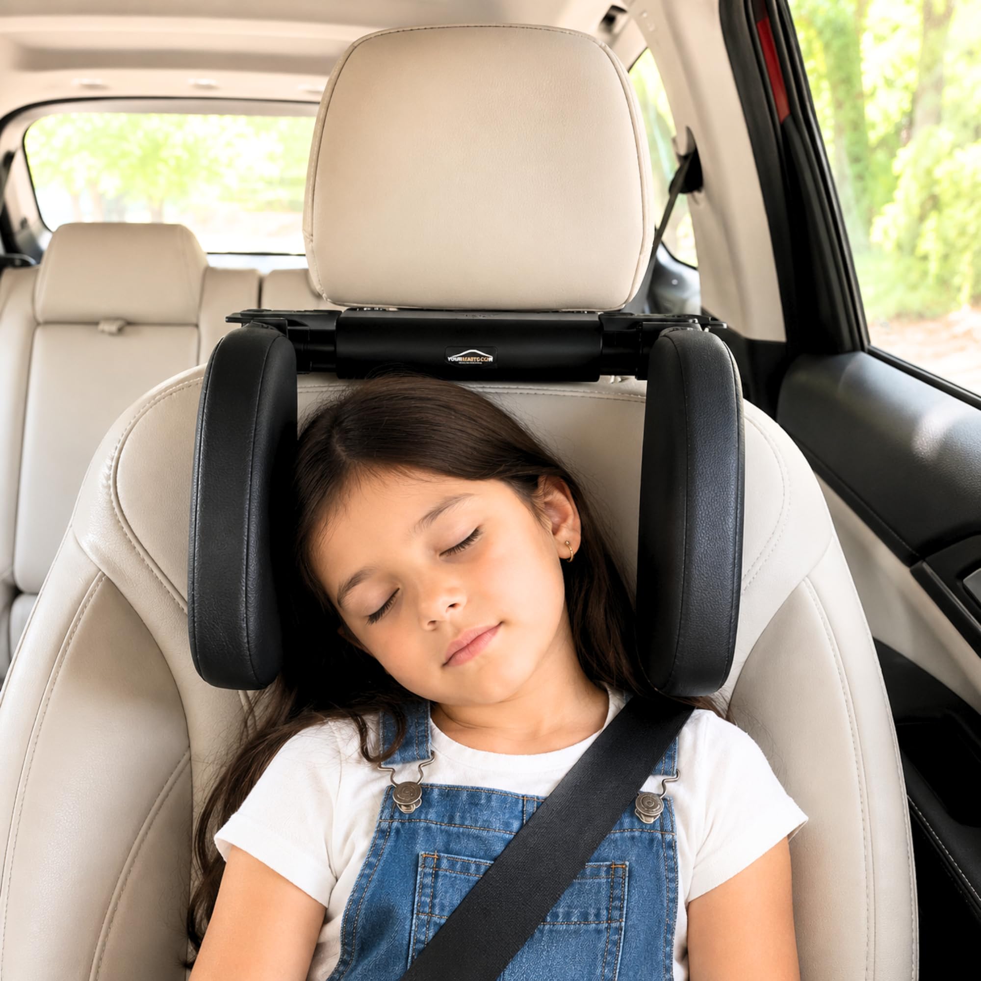YOURKARTS.COM U-Shaped Car Pillow Headrest Cushion | Premium Memory Foam Neck Support for Long Drives | Cooling Comfort Design for Kids & Adults | Universal Fit | car Accessories 2025-picture-31