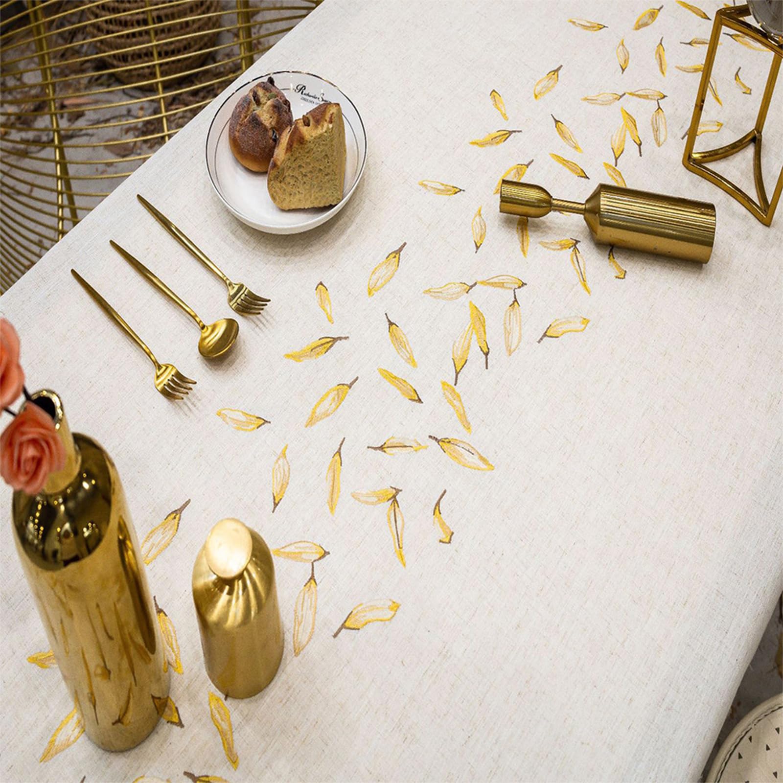 Tovaglia impermeabile, 140 x 300 cm, con nappe, tovaglia versatile in stile country per sala da pranzo, cucina, buffet e campeggio, elegante decorazione da tavolo