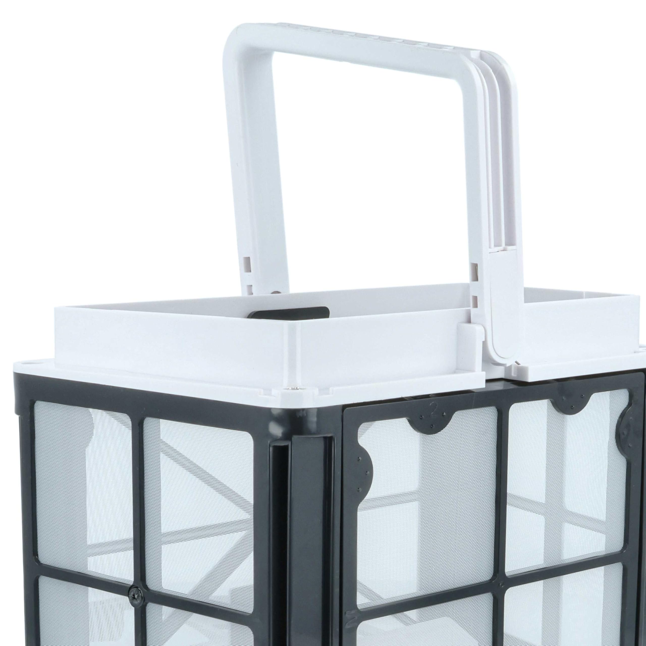 vhbw Filterkorb mit Motorschutz kompatibel mit Dolphin Classic Light Poolsauger, Poolroboter - 23,5 x 14,5 x 18 cm