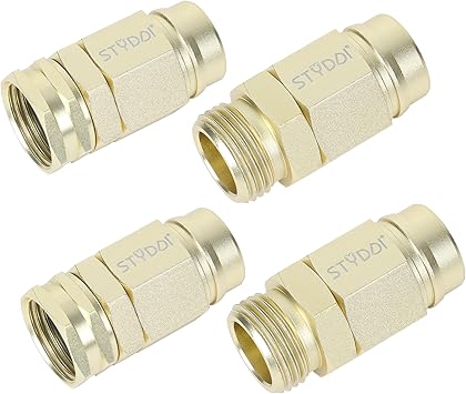 STYDDI Metal Heavy-Duty Garden Hose Connector