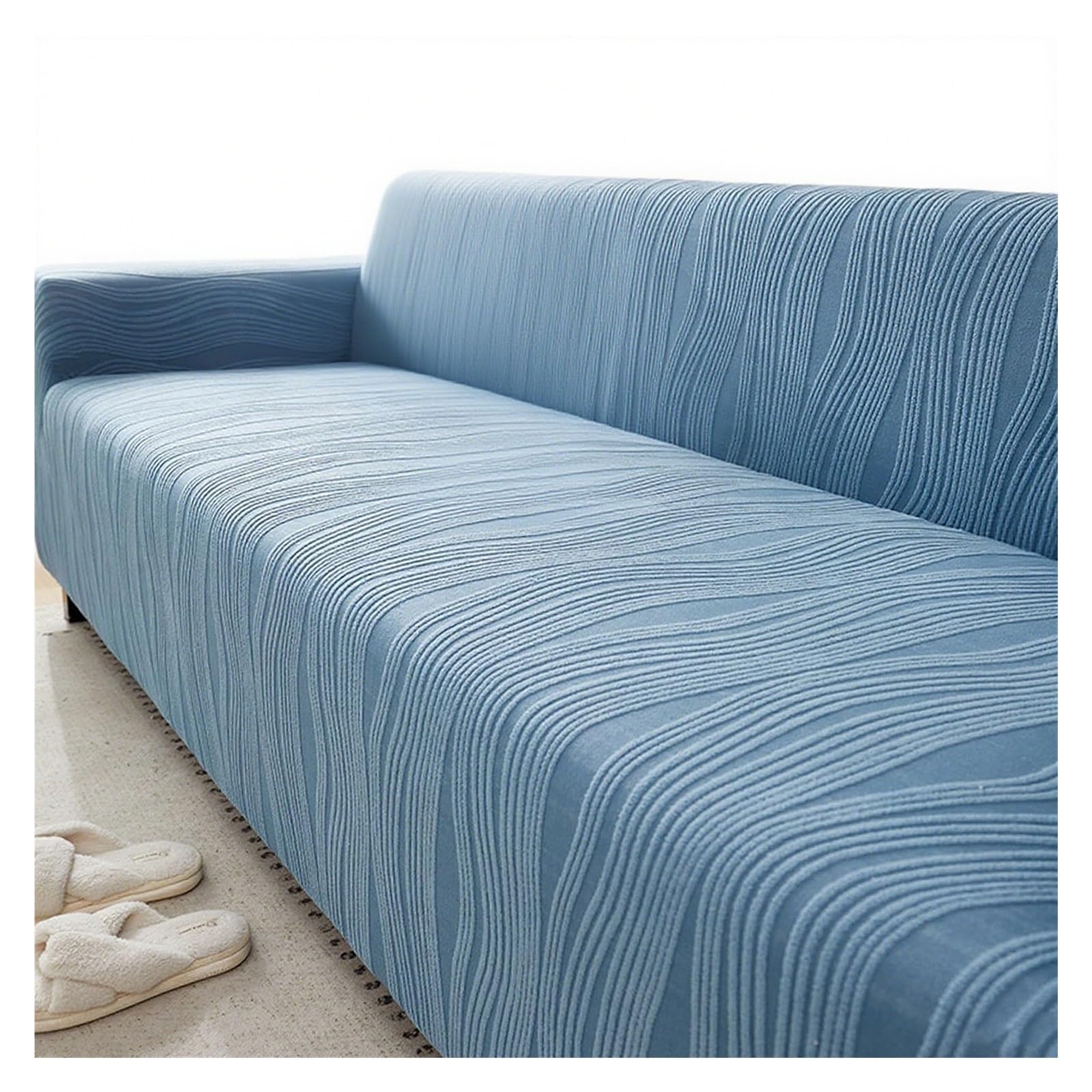 Housse de canapé extensible en velours chaud style 6 pour salon