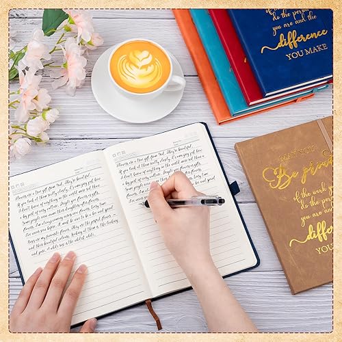 Miniatura 6 de 20 cuadernos de cuero de agradecimiento, regalos de agradecimiento, regalos de equipo para empleados, compañeros de trabajo, cuadernos inspiradores