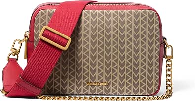 Michael Kors Bryant Medium Double Zip Chain Camera Crossbody Bag