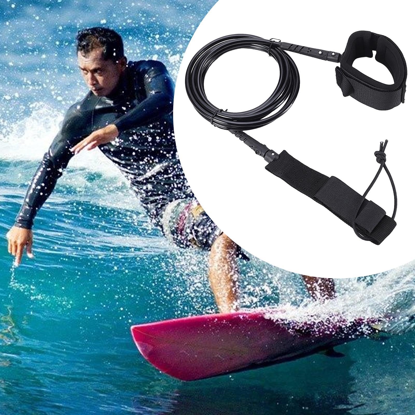 Correa De Tabla De Pádel - Correa De Tabla De Pádel, Accesorios De Tabla De Pádel Cuerda De Pie De Tabla De Surf | Piezas De Repuesto para Tableros De Pádel, Correas Rectas