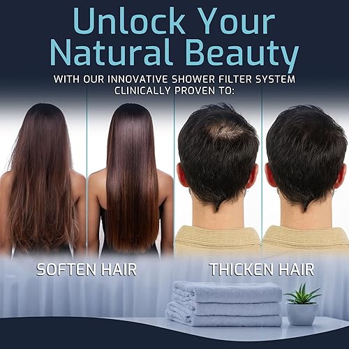 Miniatura 3 de Mist Cabezal de ducha cromado de 15 etapas con filtro reemplazable que elimina el flúor de cloro y el mal olor, reduce la picazón en la piel seca,