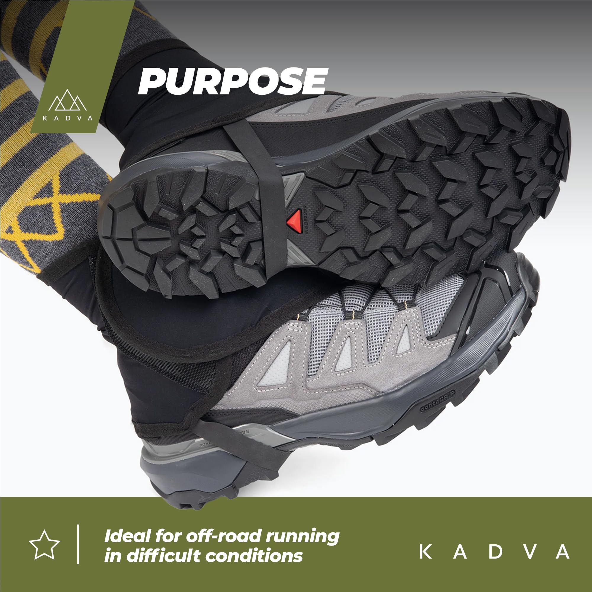 KADVA Nego Polainas de Nieve Adultos Unisex Negro Talla única