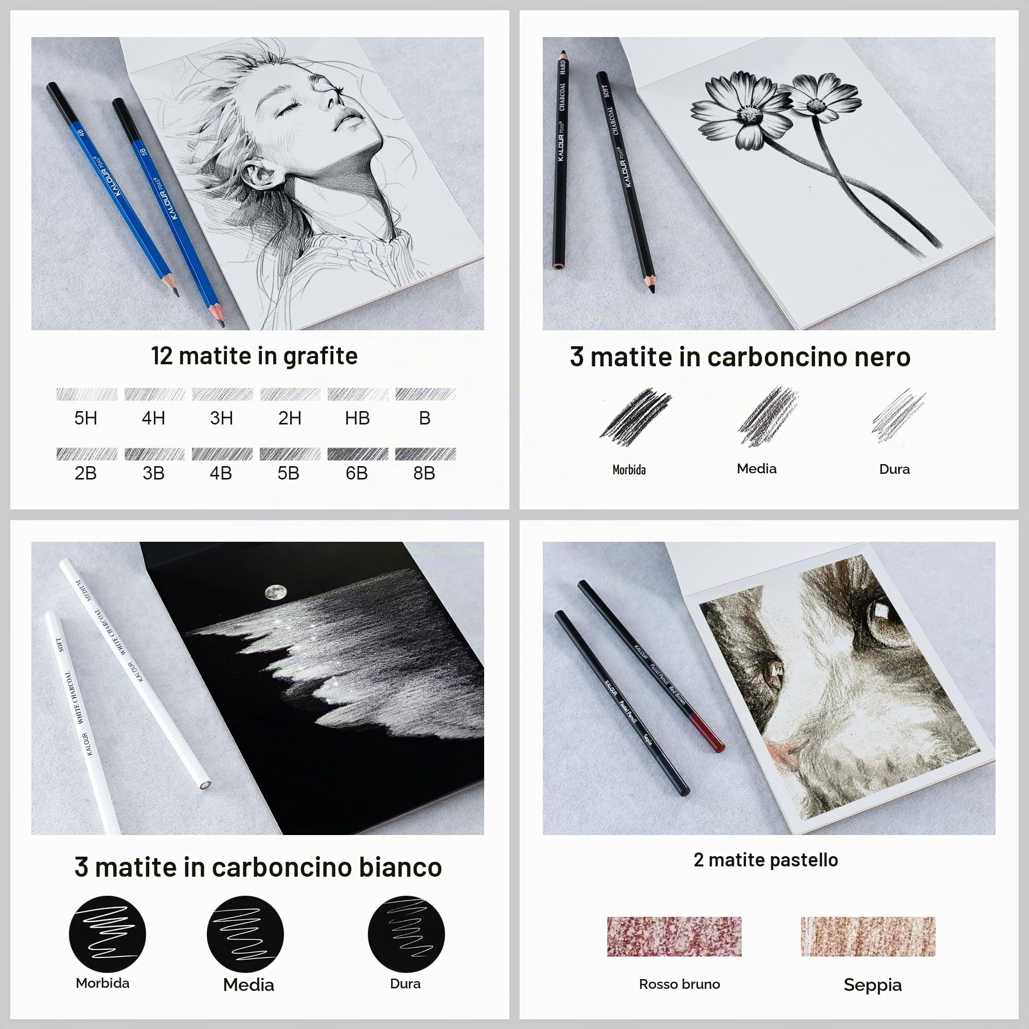 KALOUR Set da disegno da 206 — immagine 7 di 9