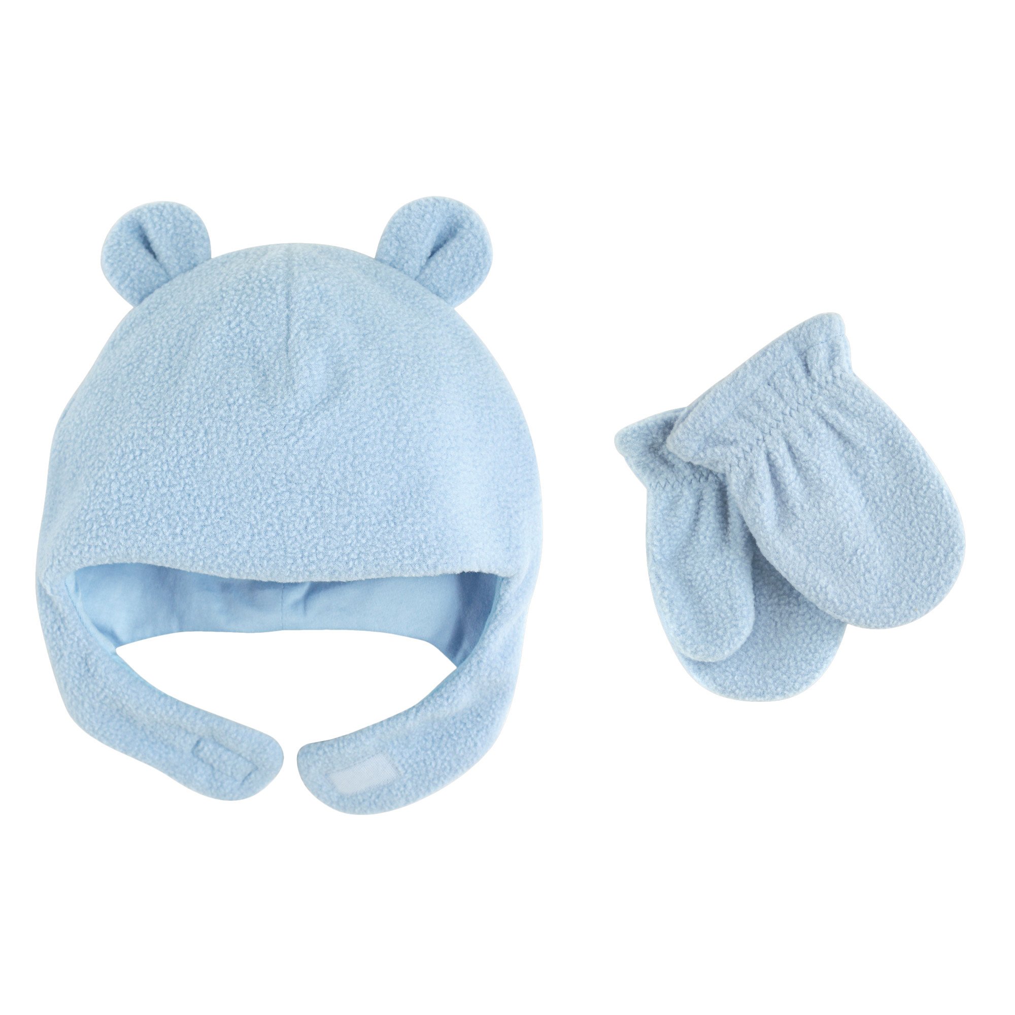 Luvable Friends Beary Cozy Hat & Mittens (12-18M)