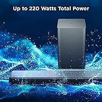 Vista 4 de Barra de sonido TCL S55H Clase S de 2.1 canales con Dolby Atmos, DTS Virtual:X, subwoofer inalámbrico, transmisión de música Bluetooth y calibración