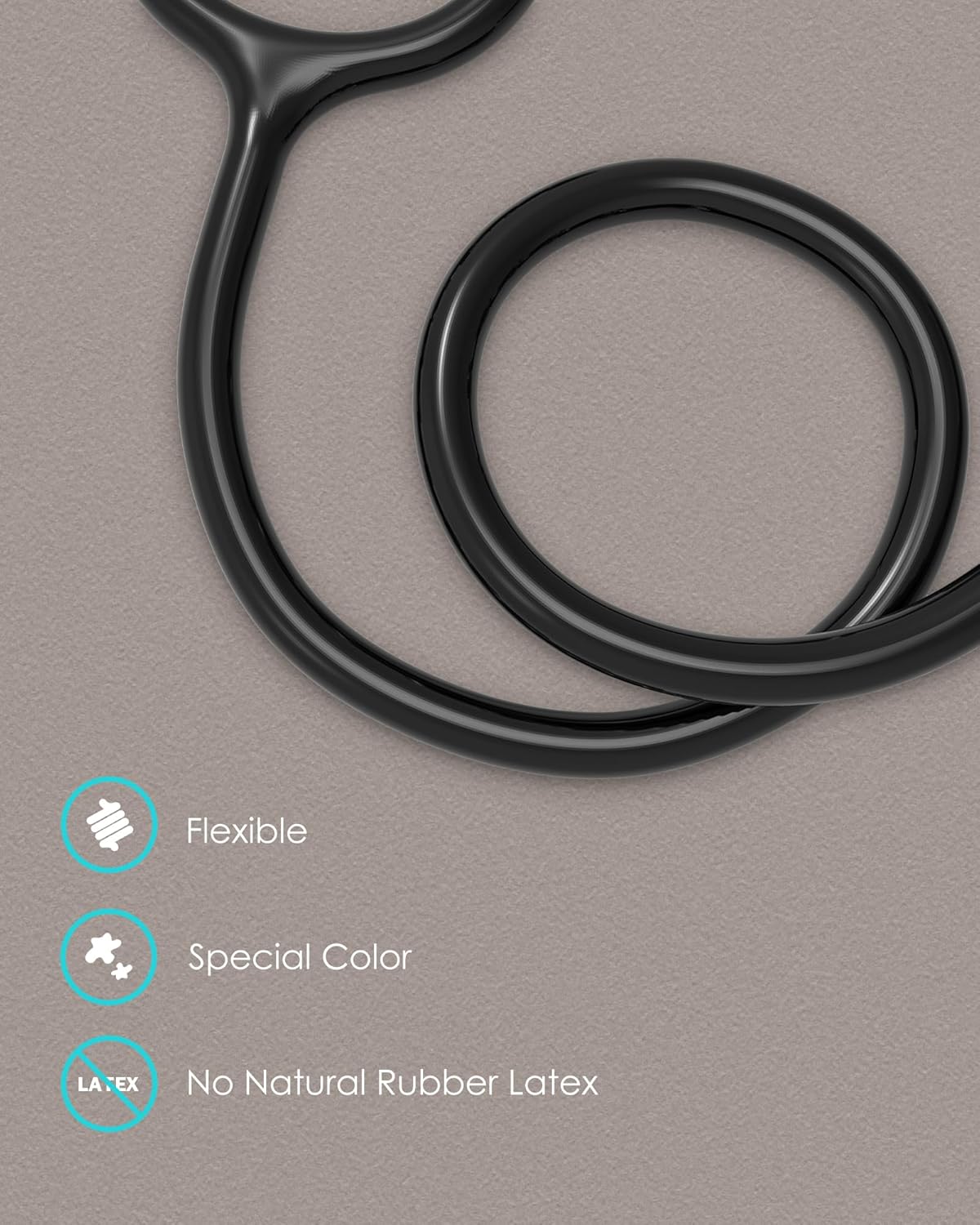 Rose Gold Stethoscope, Gift for Nurses, Doctors & Medical Students, Dual Head for Home Health Use with Accessories Name Tag, Black