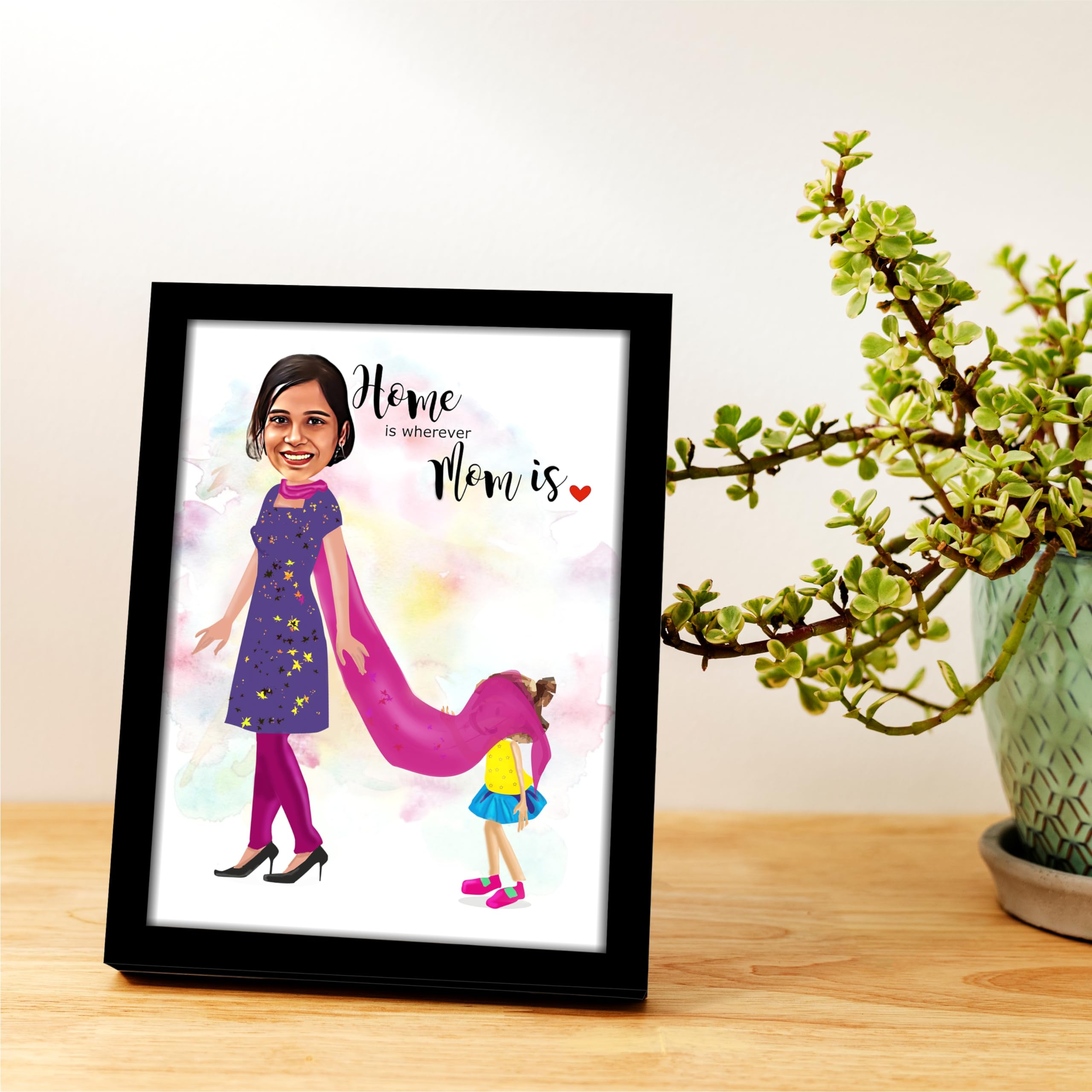 Cadeau pour mère avec ce cadre photo caricature ZOCI VOCI