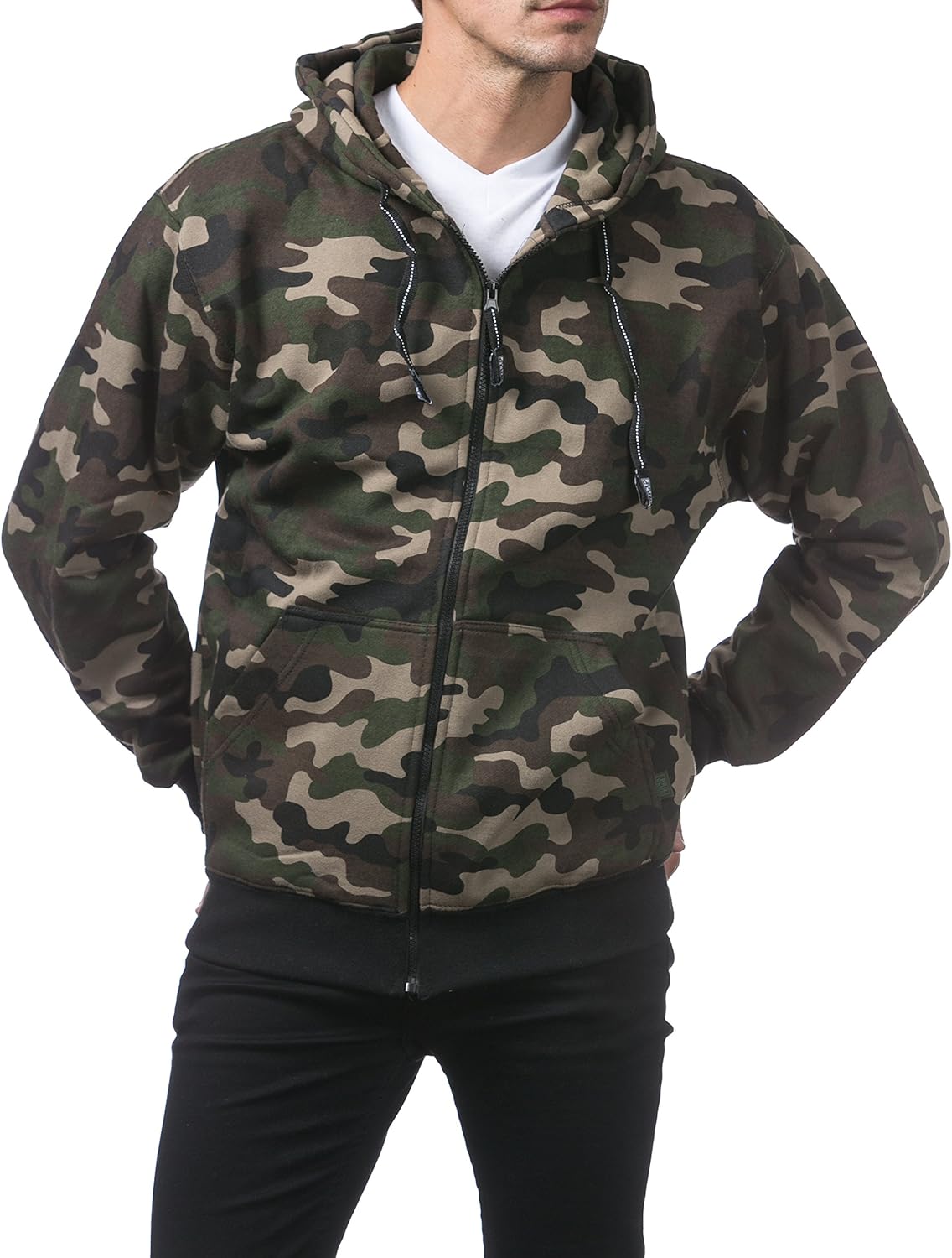 Pro Club Men's Heavyweight Full Zip Fleece Hoodie - Image 3