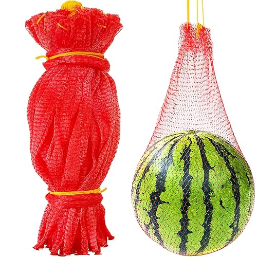 50 PCS Watermelon Nets,20 Inches Melon Hammock Red Onion Mesh