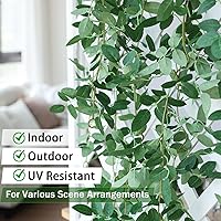 Vista 75 de Mizii 2 Strands Artificial Maples Vines Garland 79" Fake Vine Silk Maple Leaves Faux Hanging Fall Garland for Fall Decor Thanksgiving Porch Mantle