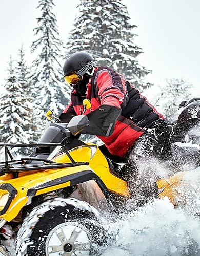 Miniatura 7 de KEMIMOTO Guantes ATV  Guantes de moto de nieve aptos para moto de nieve para Sportsman Scrambler FourTrax Grizzly bicicleta de moto de nieve