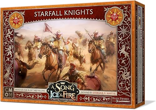 Miniatura 8 de CMON Una canción de hielo y fuego juego de miniaturas de mesa Starfall Knights Unit Box – Elite Warriors of House Martell, juego de estrategia para