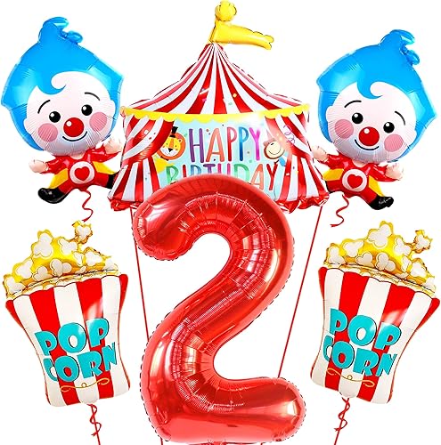 KatchOn, Globo rojo grande del número 2  40 pulgadas  2 globos para decoraciones de segundo cumpleaños para niños  Globos de carnaval para