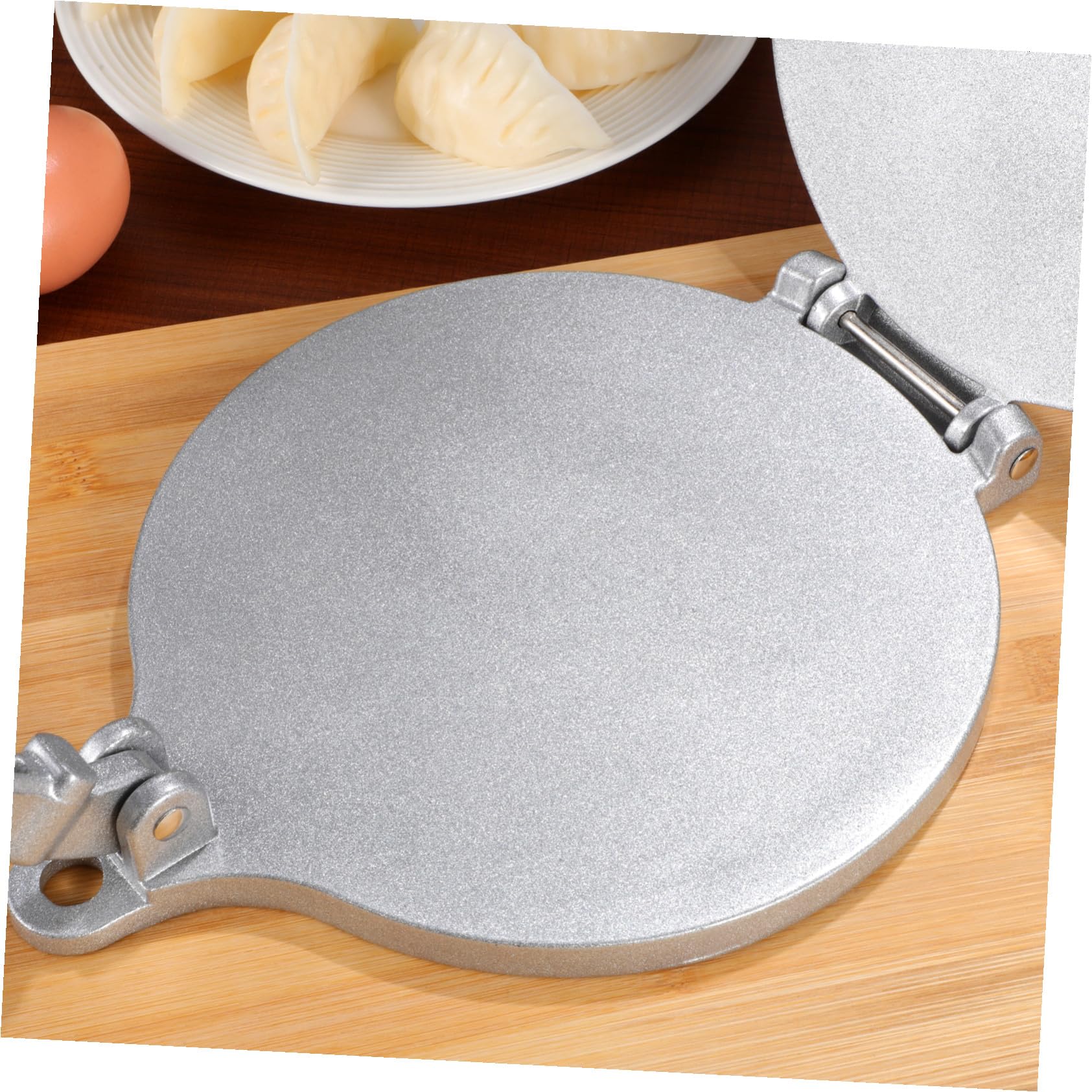 TOYANDONA Pressa Funzione Tortilla per in Argento Lega Forma Alluminio e di Rotonda Eco-friendly Impasto di Riso e Farina, per Cucina e Ragazzo Ragazza