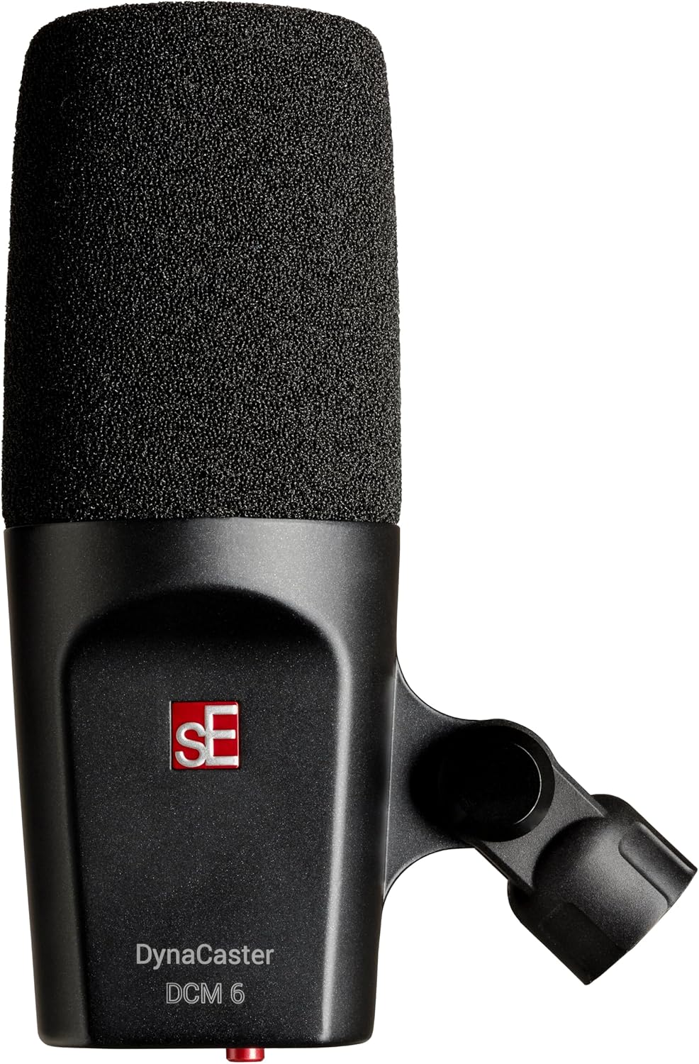 SE ELECTRONICS DynaCaster DCM6 XLR Dynamic Microphone with Built-in Preamp, Shockmount & Pop Filter - Front-Addressed Cardioid Dynamic Mic for Streaming - Voiceover, Broadcasting & Podcast Microphone
