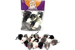 Catnip Mice 20-Pack with Rattle Sound