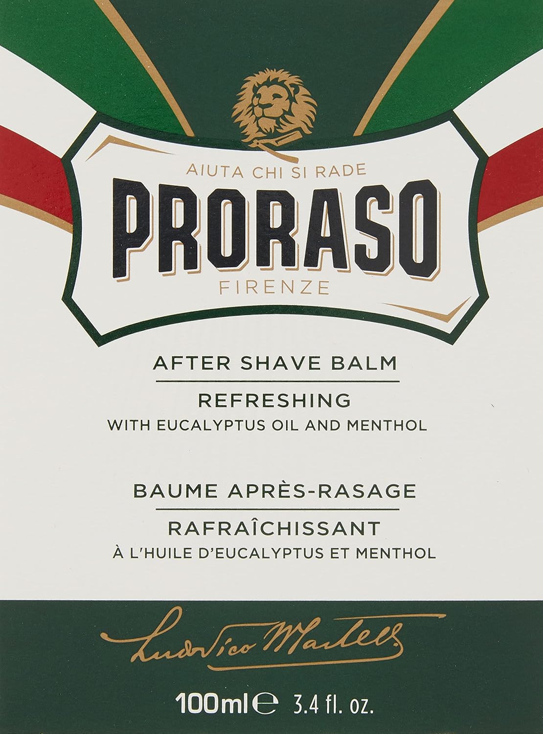 Proraso Aftershave Balm, 100ml, Refreshing Alcohol-Free Post Shave Balm with Eucalyptus Oil and Menthol Invigorates Skin - Image 3