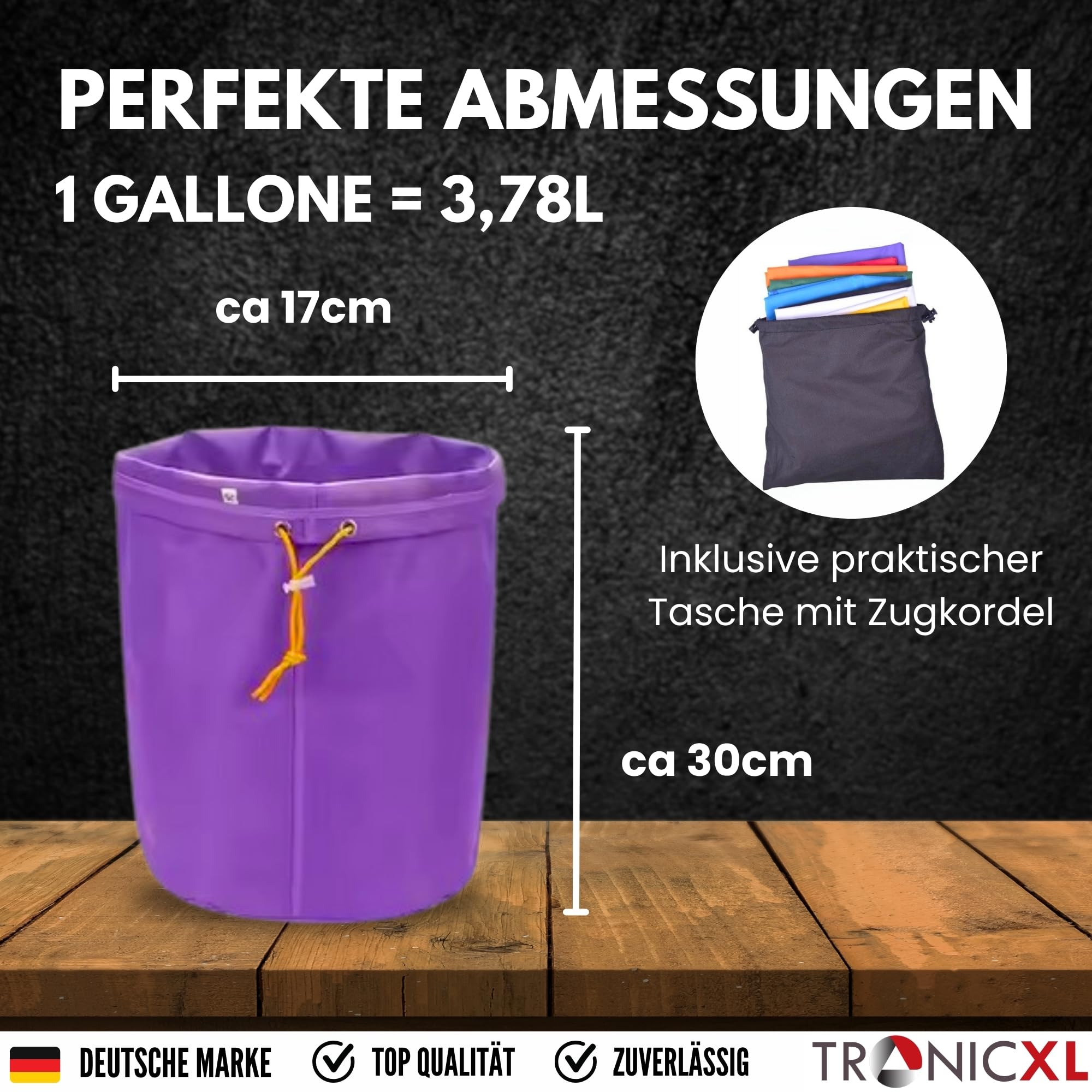 TronicXL 5er Bubble Bags 1 Gallone Grow Hash Kräuter Presssieb Extraktion Kräuterextratkion Produktion von Hasch durch Eisextraktion