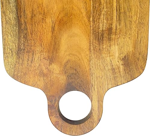 Miniatura 4 de Affinity Decor Tabla de cortar de madera para cocina, tablas de cortar de madera en forma de 15.5 pulgadas de largo x 7.5 pulgadas de ancho con