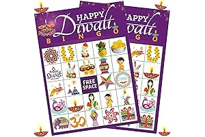 Diwali Decoration Diwali Bingo for Adults Kids Diwali Party Games