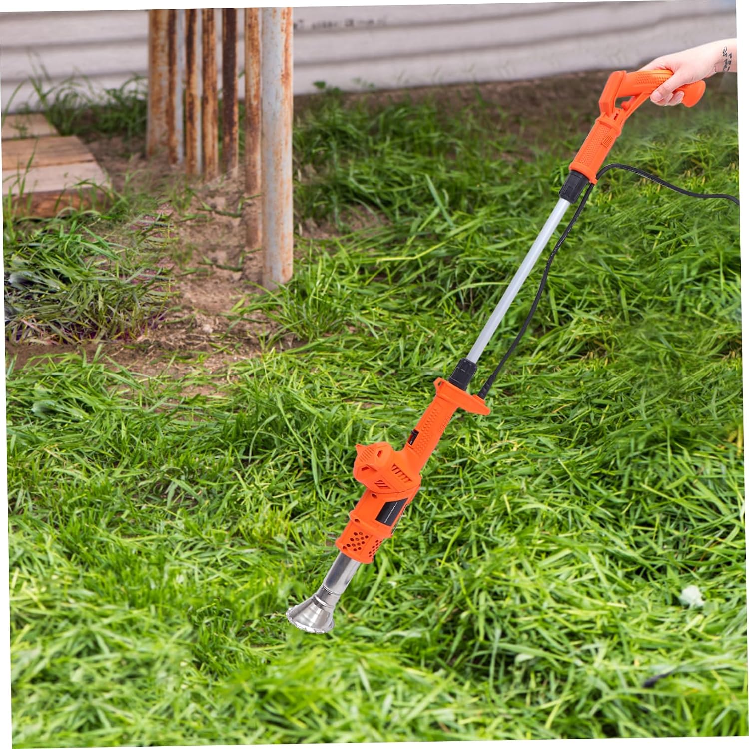Holibanna Electric Thermal Weeder with Ergonomic Handle Hot Air Blower for Patio and Driveway Weed Removal Fuel Electric Burner for Bbq and Garden US Plug