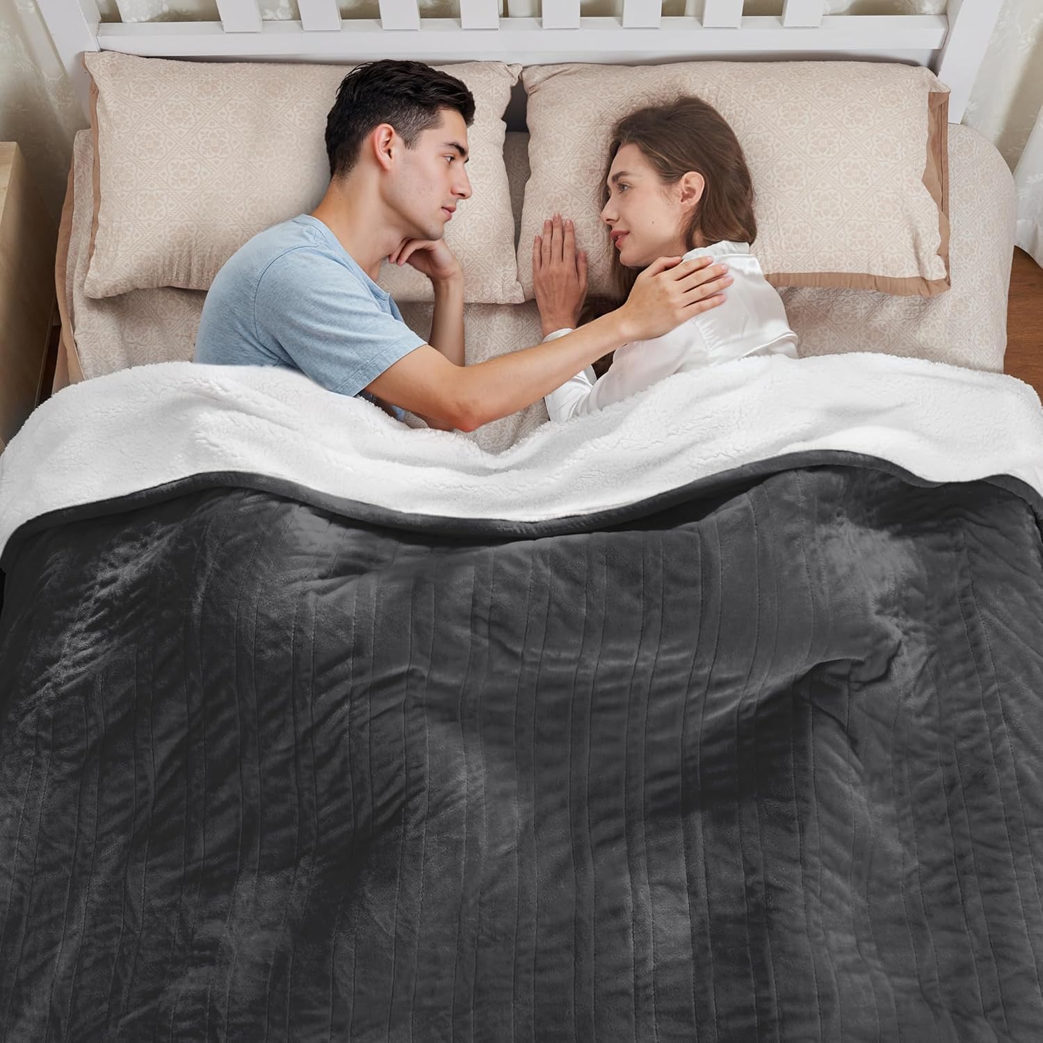 Heated Blanket Electric Blanket Full Size 84"x72" Fast Heating Electric Blanket with 12 Hours Auto-Off and 6 Heating Settings Overheat Protection Cozy Soft Flannel Heated Throw Blanket ETL-Certified - Image 7