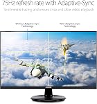 Moniteur ASUS VA24DQ 23,8 po, 1080P Full HD, 75Hz, IPS, Adaptive-Sync/FreeSync, Protection des yeux, HDMI DisplayPort VGA, Sans cadre, Montable VESA