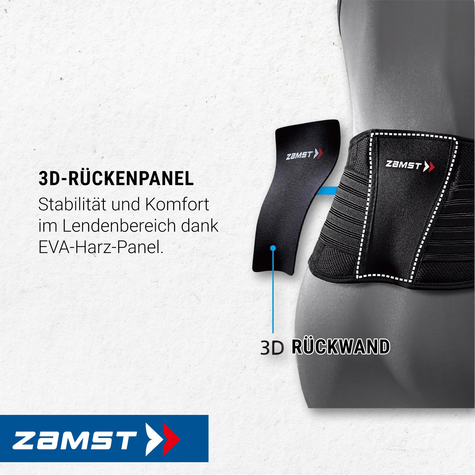 Zamst ZW-5 Verstellbare Rückenbandage - Rückenstütze für Sportler - Groß