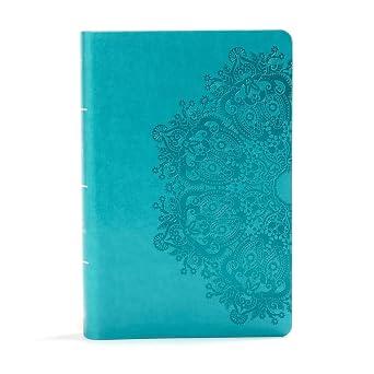 KJV Large Print Personal Size Reference Bible, Teal Leathertouch, Red Letter, Pure Cambridge Text, Presentation Page, Cross-References, Full-Color Maps, Easy-to-Read Bible MCM Type