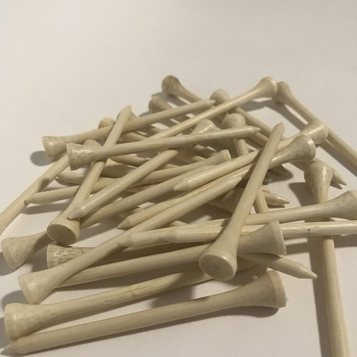 500 Premium 3 1/4 inch Bamboo Golf Tees Professional Grade, biodegradeable, high Performance, Bulk Pack