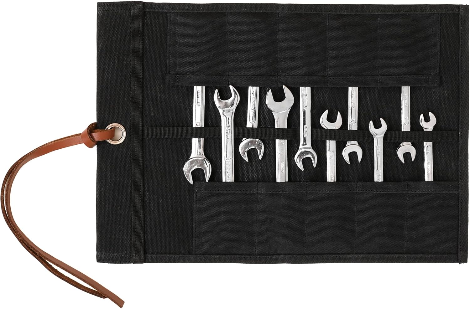 Tool Storage Bag, MultiFunction Tool Roll Pouch 10 Slots and 1 Tie
