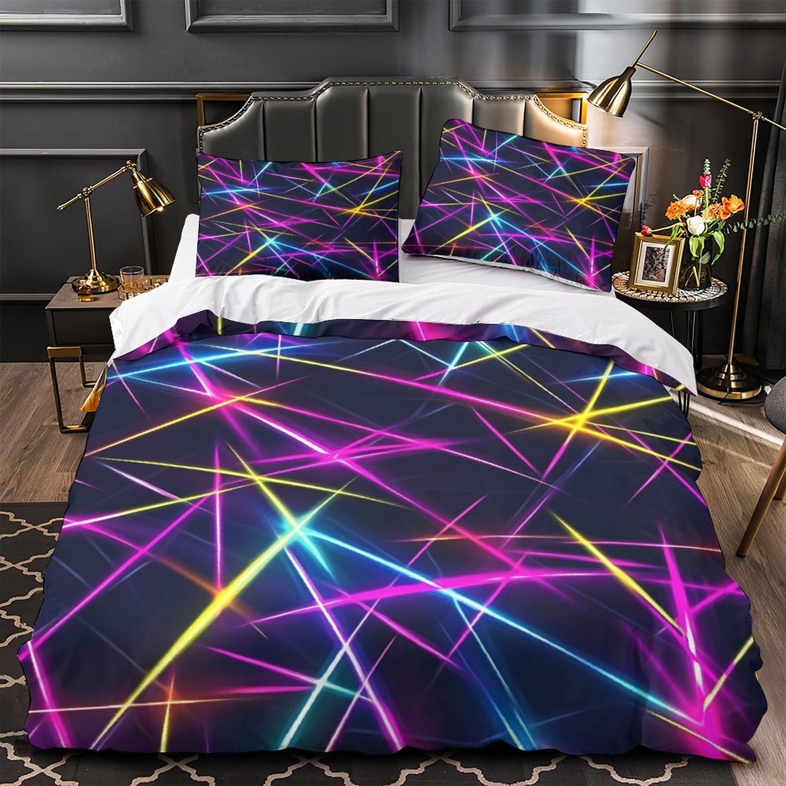 Housse de couette microfibre ultra douce parure de lit de luxe