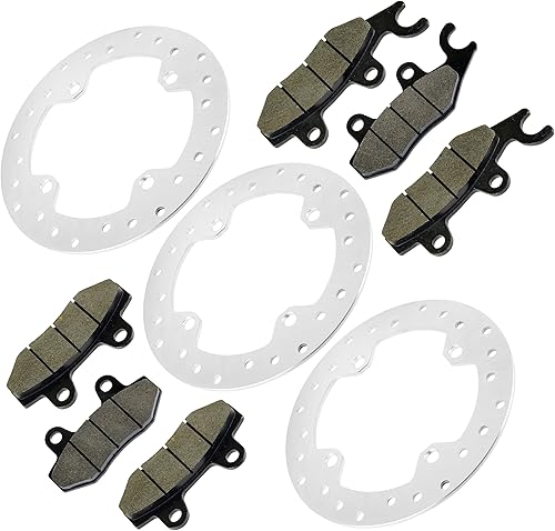 Miniatura 5 de Caltric Disco de freno delantero y trasero con pastilla compatible con Can-am Commander 800 2011-2016