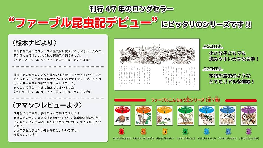 超美品　新版　ファーブルこんちゅう記　全7巻 ファ－ブルこんちゅう記 7 新版 | ジャン・アンリ・ファーブル
