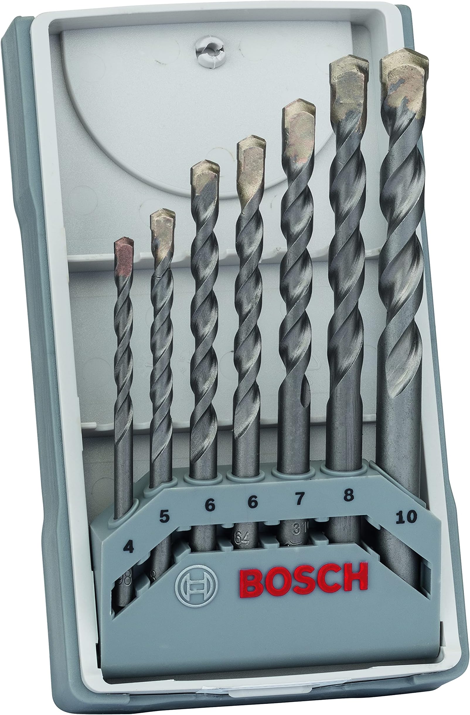 Bosch Professional 7-Piece CYL-3 Concrete Drill Bit Set (for Concrete, Ø 4-10 mm, Accessories for Impact Drills)
