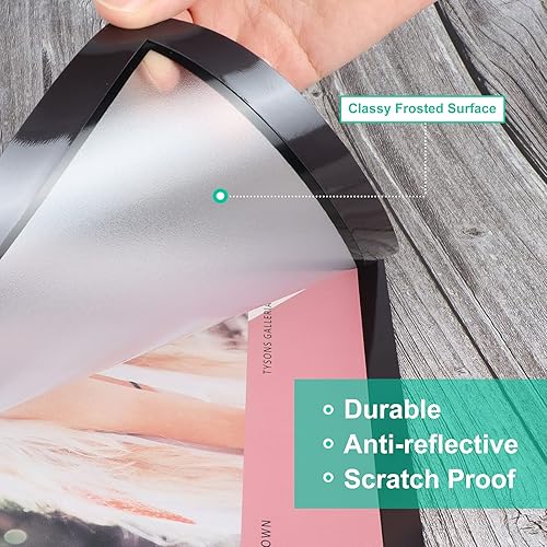 Miniatura 7 de CRUGLA Paquete de 30 marcos magnéticos de 4 x 6 pulgadas, juego de marcos de fotos autoadhesivos para fotos de 4 x 6 pulgadas, refrigerador,