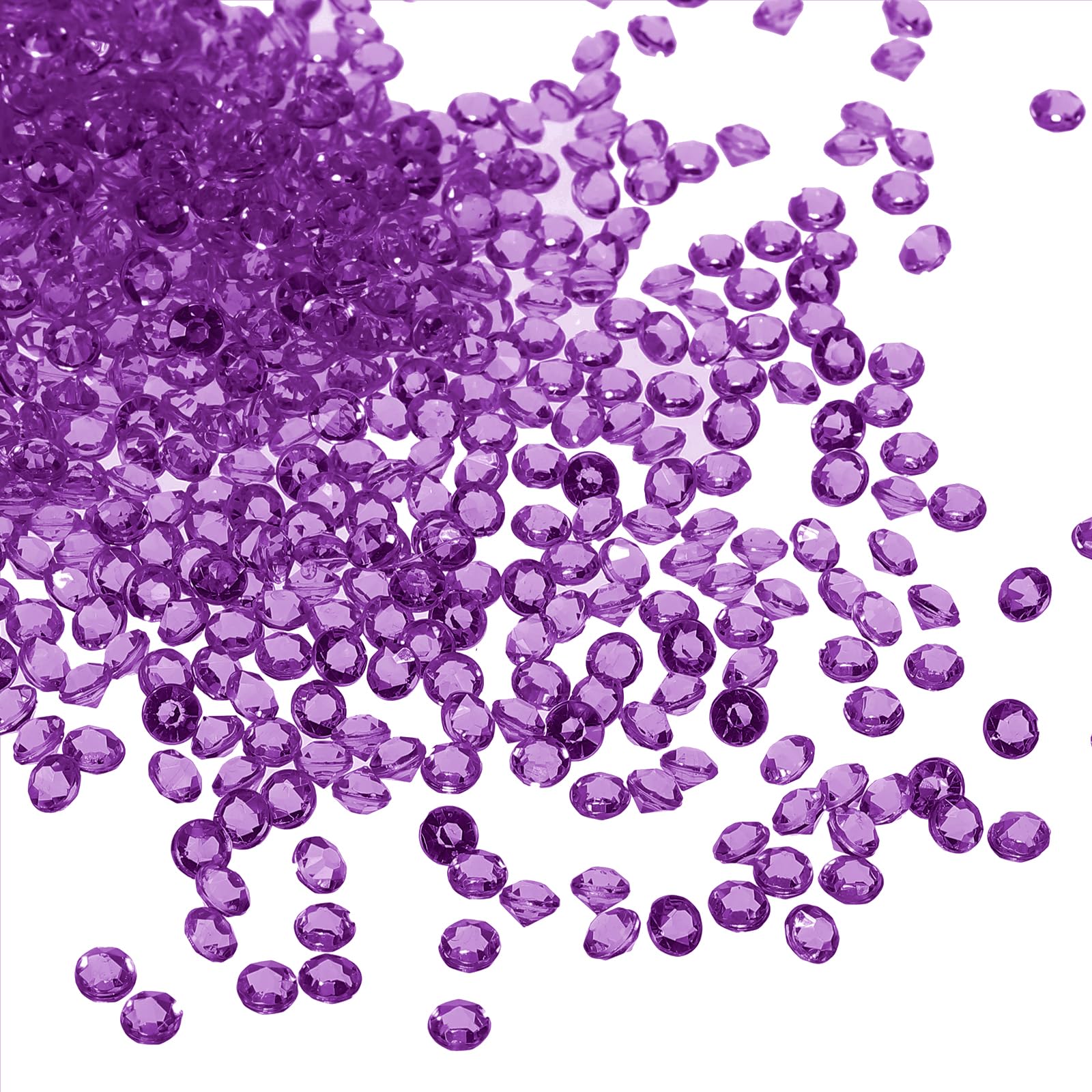 PATIKIL 6000Pcs Acrylic Wedding Diamonds 4mm Table Scatter Confetti Crystals Vase Fillers Gems for Table Centerpiece Bridal Shower Party Dark Purple