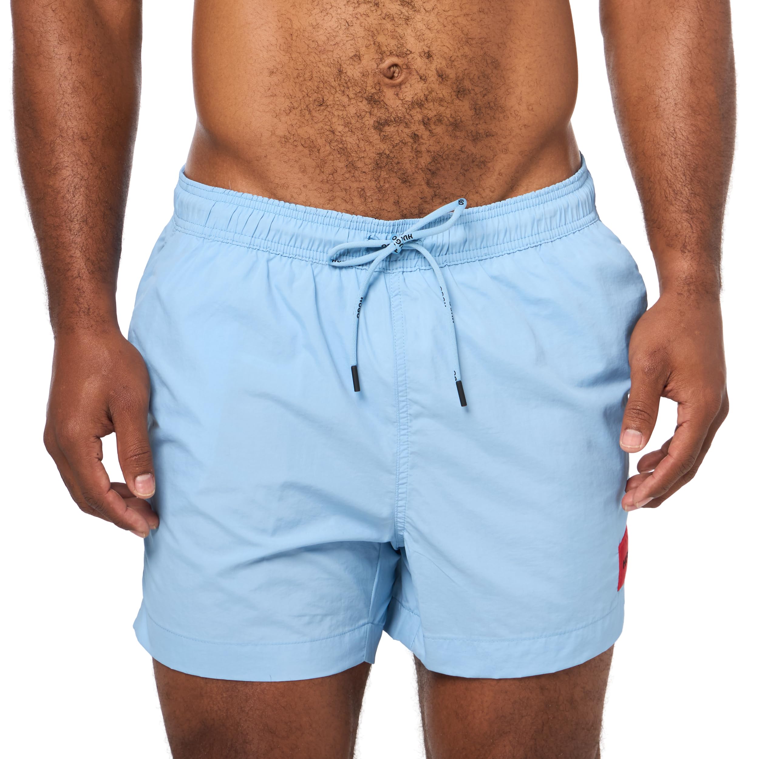 Hugo Men's Dominica Patch Logo Quick Dry Swim Trunks
