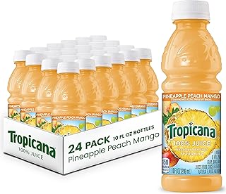Tropicana 100% Pineapple Peach Mango Juice,�Single Serve, 10 Fl Oz Bottl...