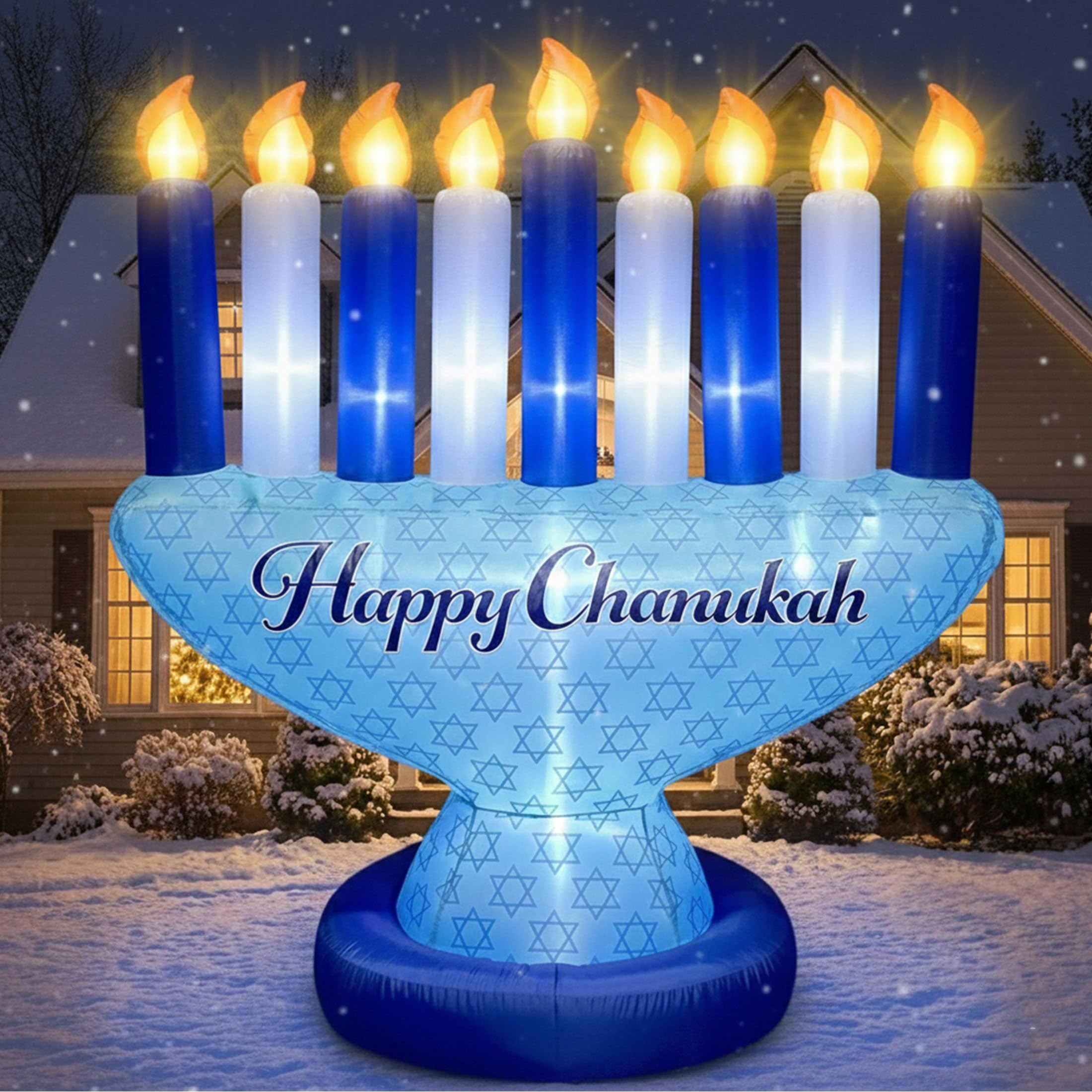 Amazon.com: Zion Judaica 7' Inflatable Hanukkah Yard Decorations