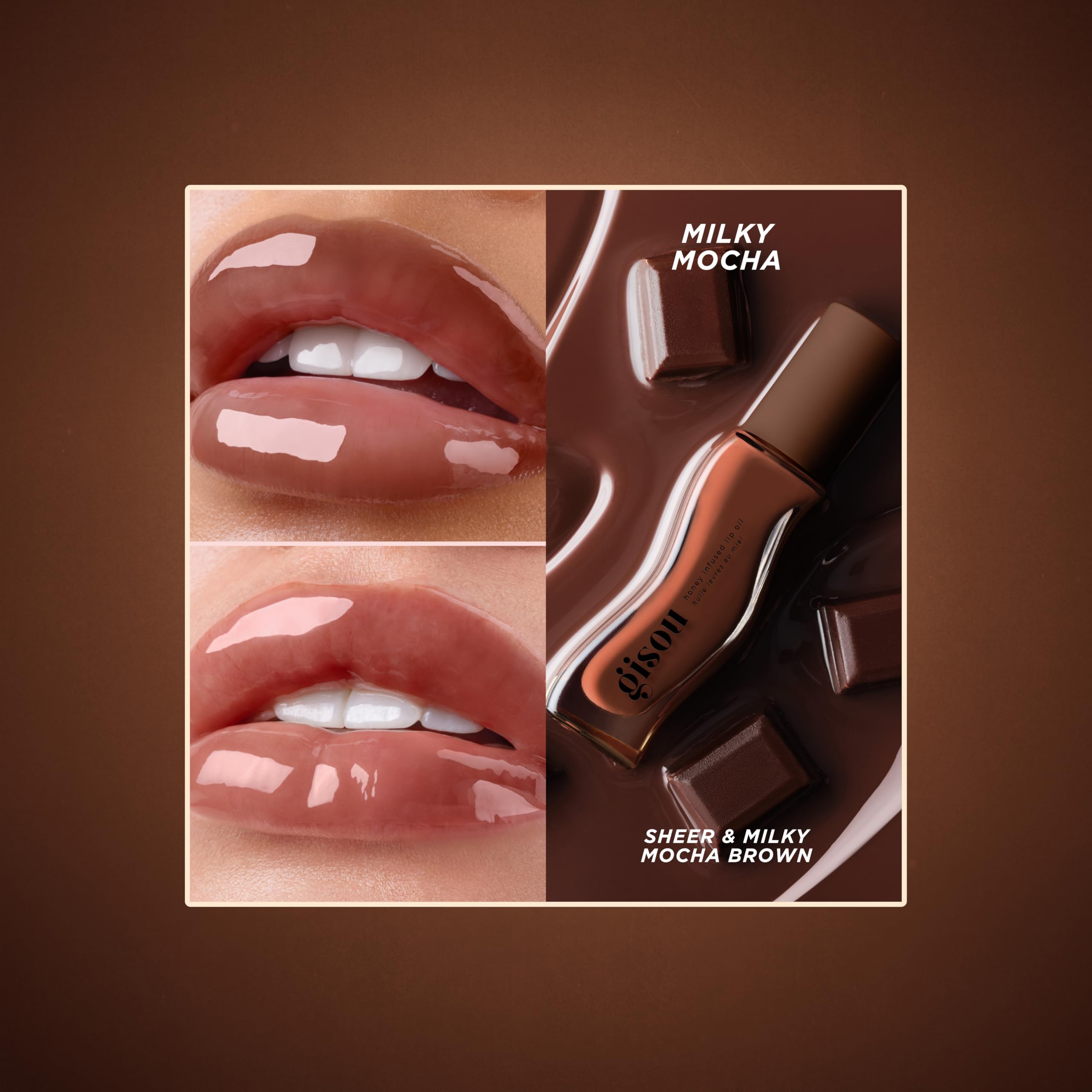 Gisou Honey Infused Lip Oil 8ml - Milky Mocha : Amazon.ae: Beauty