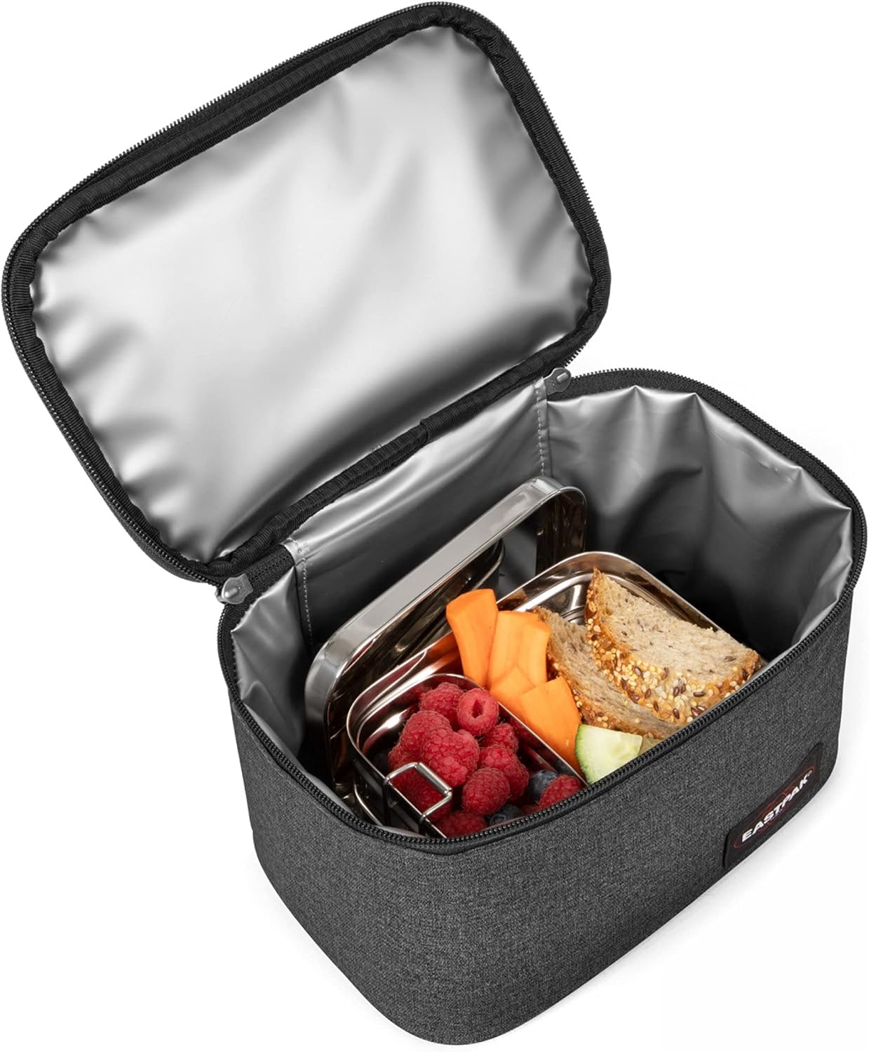 EASTPAK Oval Lunch Box, 15 cm, 5 L, Black Denim (Black)