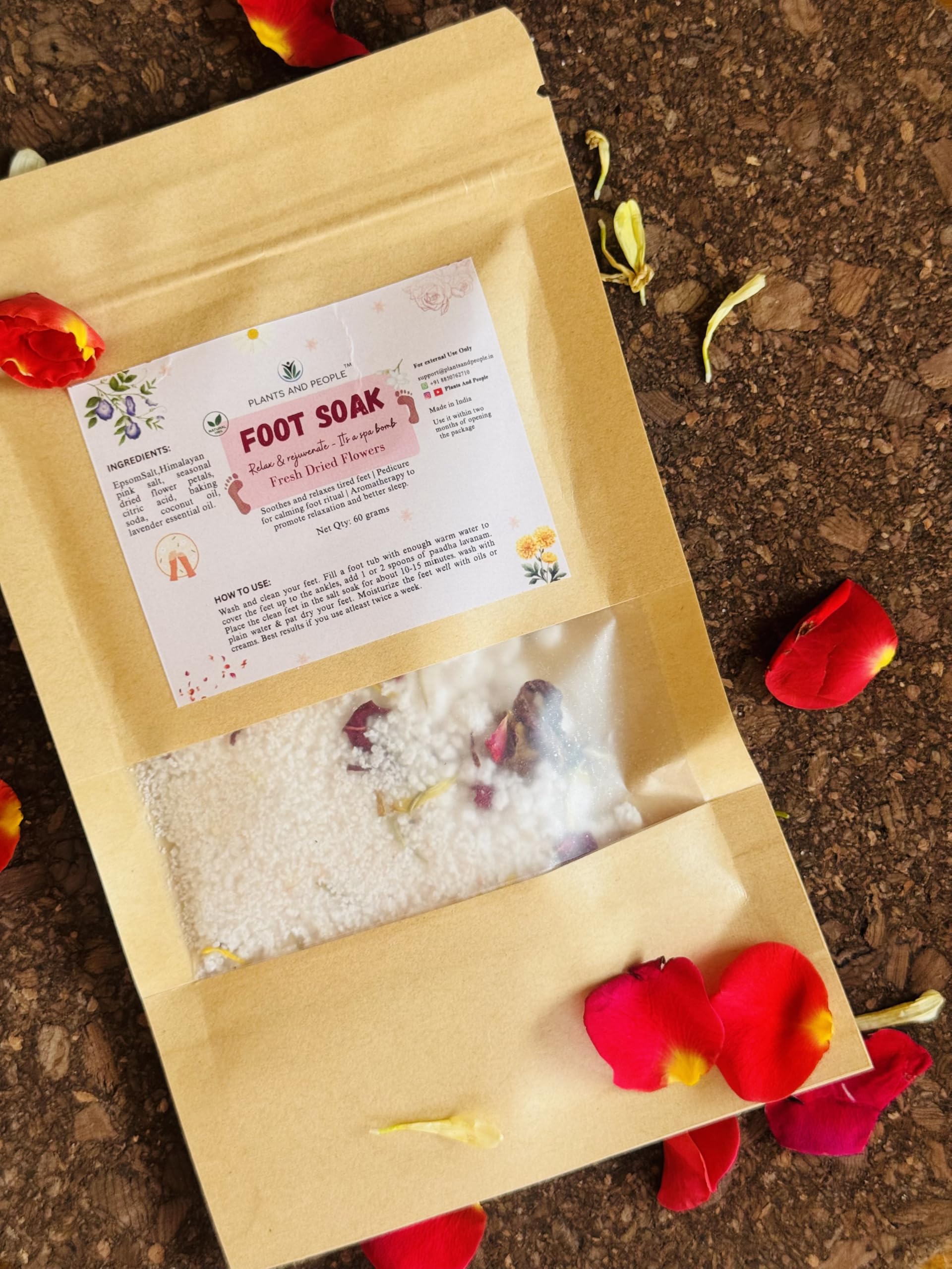 Rose & Jasmine Foot Soak Powder – Relaxing Foot Care for Men & Women-image-30