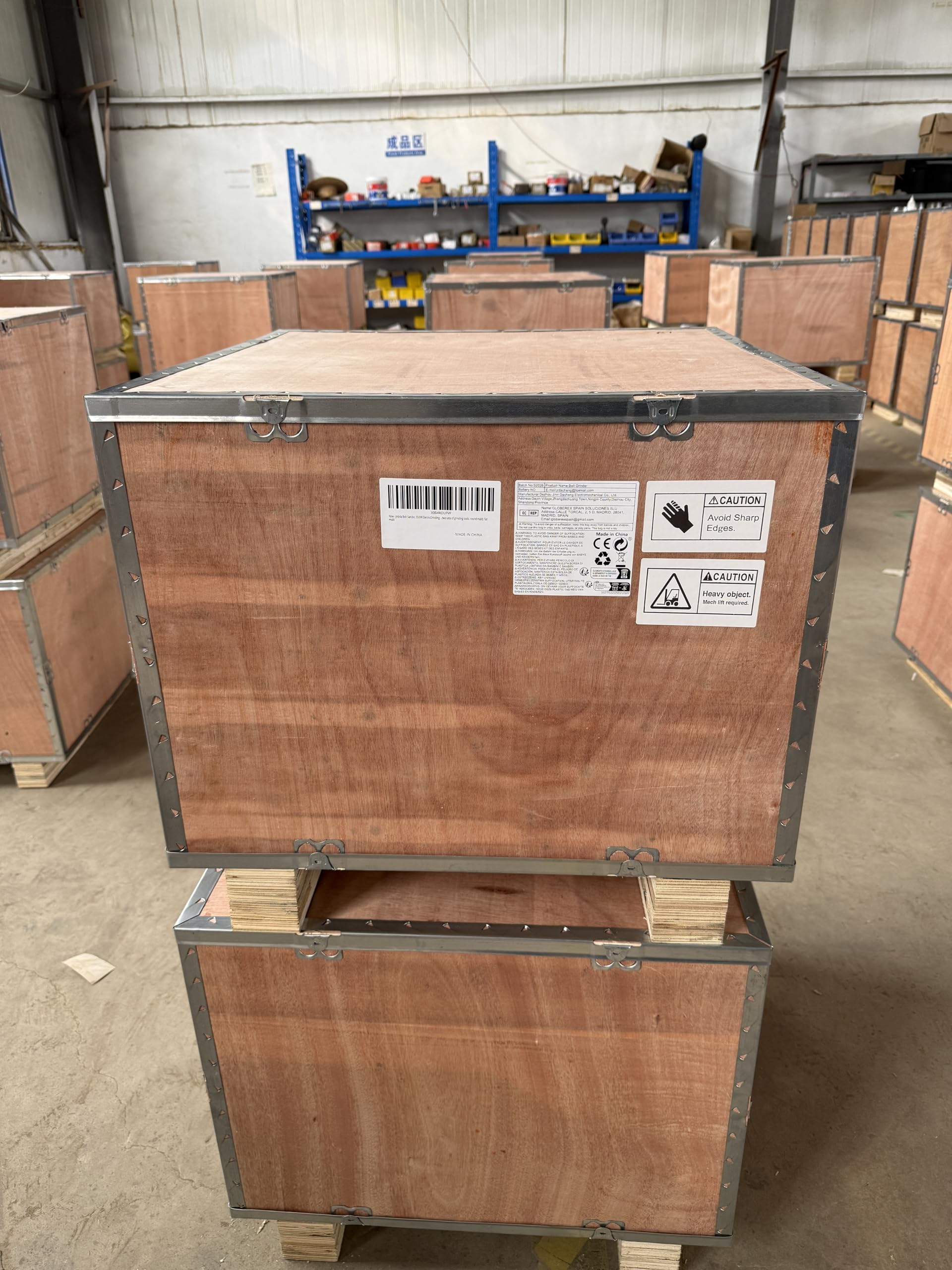 JLD 2 * 72 Bandschleifmaschine， with 2.2KW VFDvariabler Geschwindigkeit, three sets of grinding heads, 1500 W Messerschärfer mit 3 Schleifformen und 3 Schleifbändern für die Metallbearbeitung