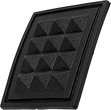 AERZETIX - Set of 12 Rubber Bottom Stoppers for Suitcases, Bags, Laptop Cases - Black, Black/White